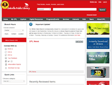 Tablet Screenshot of opl.on.ca